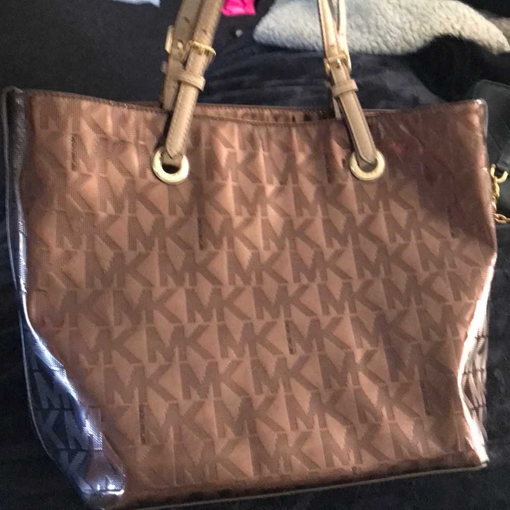 MK Gold Tote